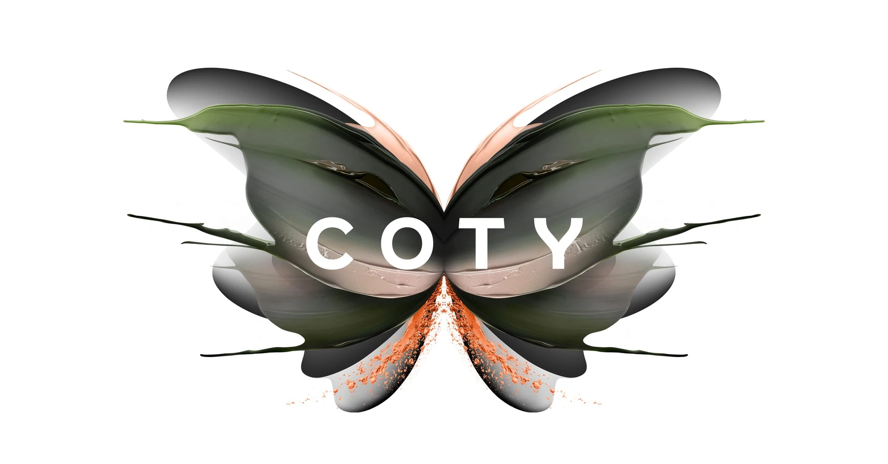 Coty butterfly brand identity