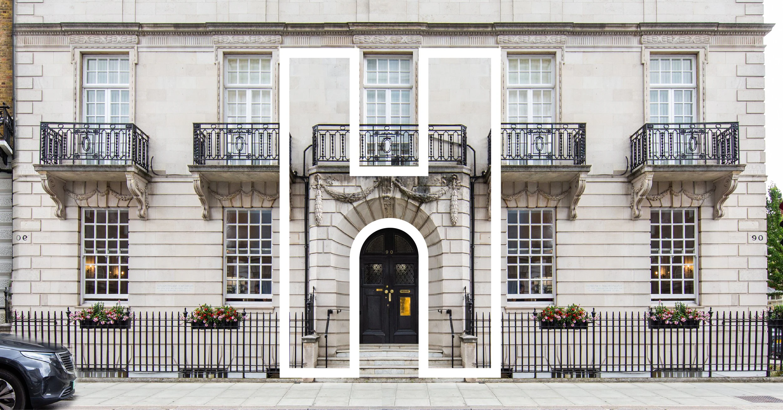 Harley Street Health District building identity
